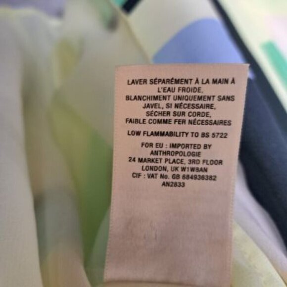 Anthropologie Maeve Abstracted Geometric Knee Length Dress - Picture 8 of 8